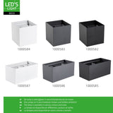 Lumo Cube Antraciet - Wandarmatuur zonder lichtbron - Excl 1xG9 - IP65