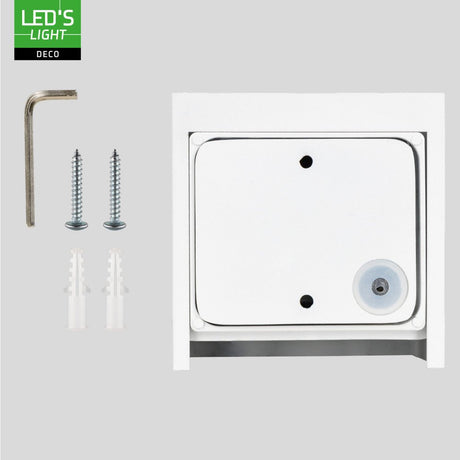 Lumo Cube Weiß - Wandleuchte ohne Lichtquelle - Exkl. 1xG9 - IP65