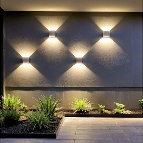 Lumo Cube Weiß - Wandleuchte ohne Lichtquelle - Exkl. 1xG9 - IP65