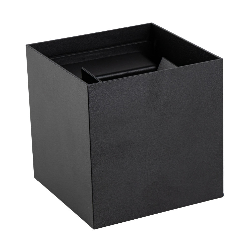 Lumo Cube Schwarz - Wandleuchte ohne Lichtquelle - Exkl. 1xG9 - IP65
