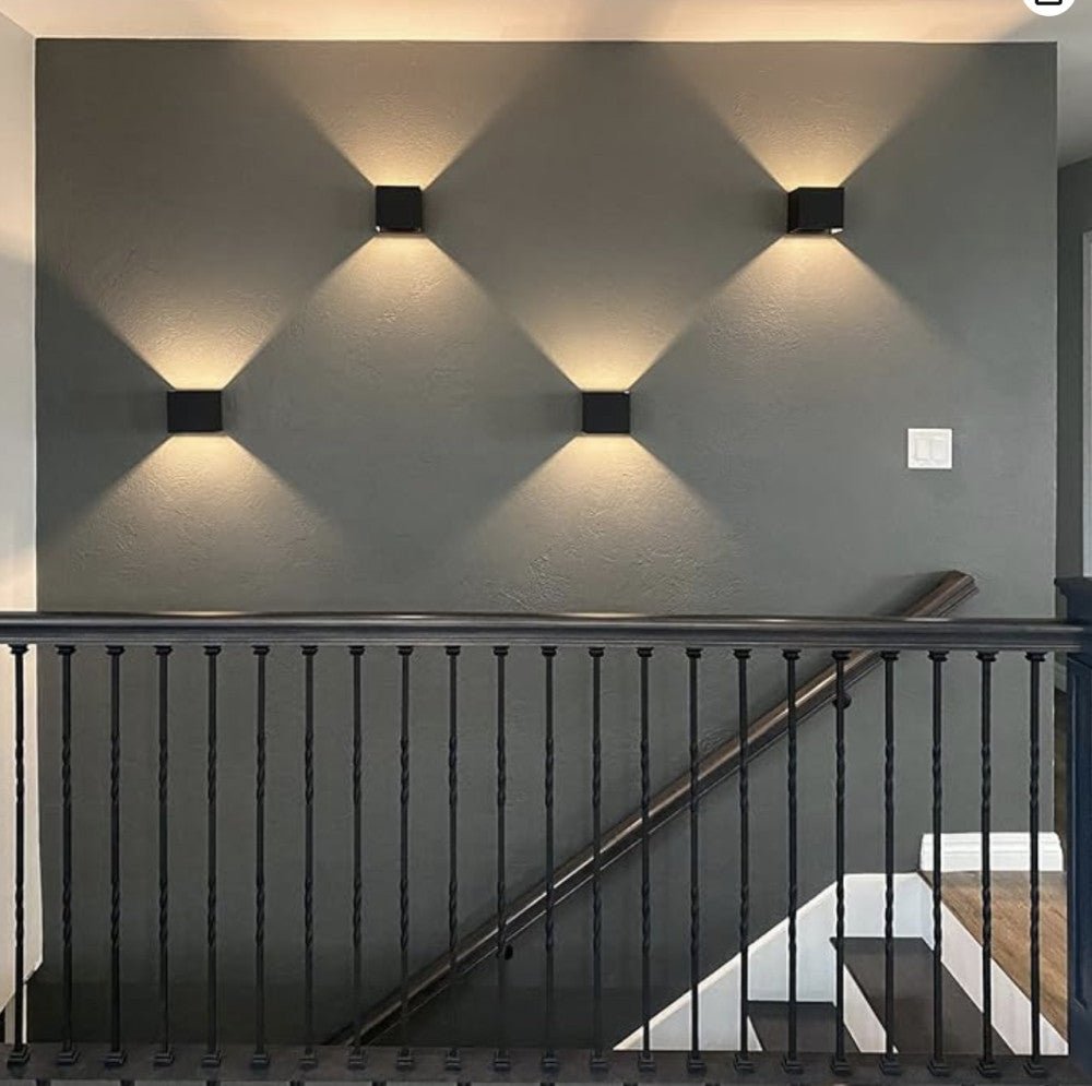 Lumo Cube Schwarz - Wandleuchte ohne Lichtquelle - Exkl. 1xG9 - IP65