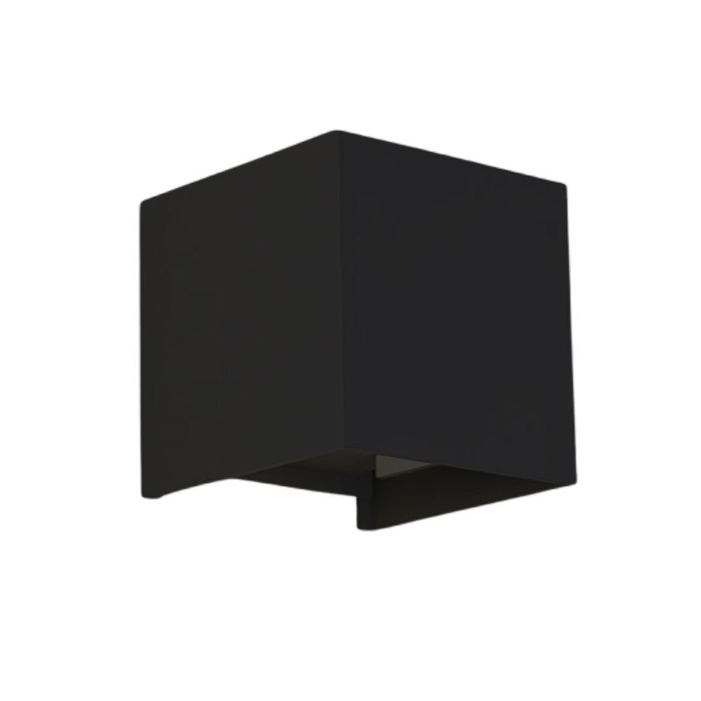 Lumo Cube Schwarz - Wandleuchte ohne Lichtquelle - Exkl. 1xG9 - IP65