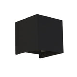Lumo Cube Schwarz - Wandleuchte ohne Lichtquelle - Exkl. 1xG9 - IP65