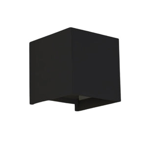 LED wall lamp Lumo Cube G9 fitting - IP65 waterproof - black - excl. light source