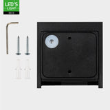 Lumo Cube Schwarz - Wandleuchte ohne Lichtquelle - Exkl. 1xG9 - IP65