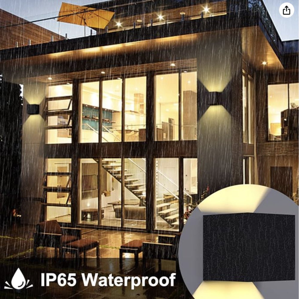 Lumo Cube Schwarz - Wandleuchte ohne Lichtquelle - Exkl. 1xG9 - IP65