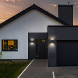 Lumo Qube Wandleuchte Außenleuchte mit Lichtquelle - Wandhalterung - 380lm 1800K - Schwarz - IP54