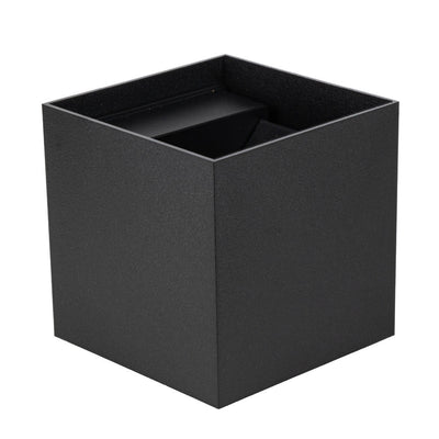 Lumo Qube Wall Lamp Outdoor Lamp with Light Source - Wall Fixture - 380lm 1800K - Black - IP54
