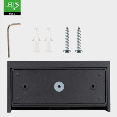 Lumo Recta Antraciet - Wandarmatuur zonder lichtbron - Excl 2xG9 - IP65