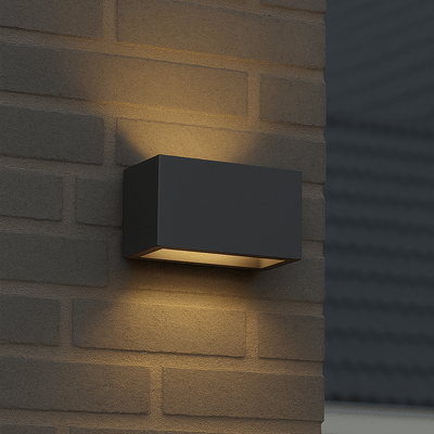 Lumo Recta anthracite - Applique murale sans source lumineuse - 2x G9 non inclus - IP65