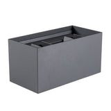 Lumo Recta Antraciet - Wandarmatuur zonder lichtbron - Excl 2xG9 - IP65