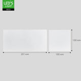 Lumo Recta Weiß - Wandleuchte ohne Lichtquelle - Exkl. 2xG9 - IP65