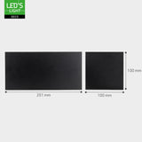 Lumo Recta Schwarz - Wandleuchte ohne Lichtquelle - Excl 2xG9 - IP65