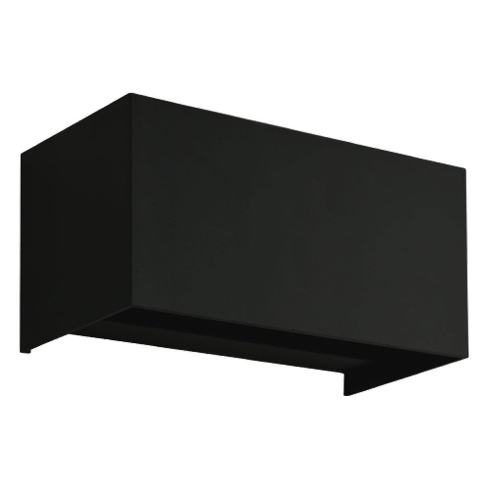 Lumo Recta Schwarz - Wandleuchte ohne Lichtquelle - Excl 2xG9 - IP65