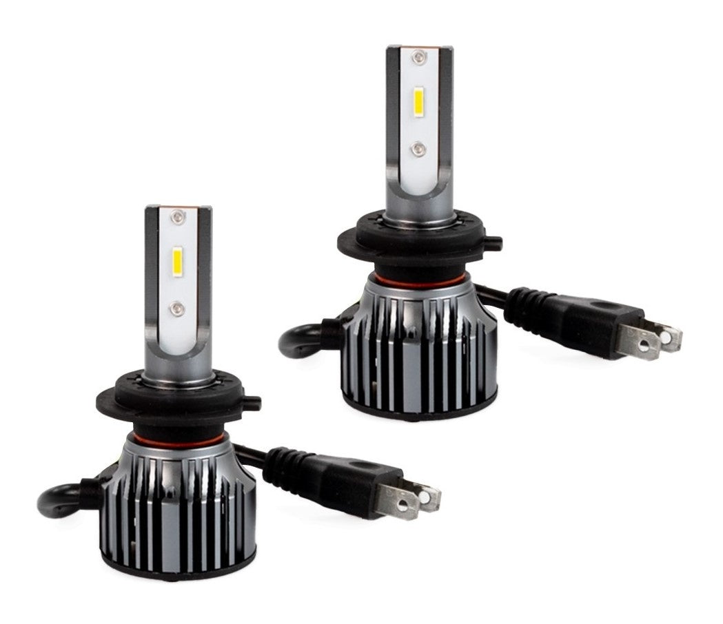 H7 headlight set daylight white 6500K - 50 Watt &amp; 5000 Lm/piece | 12V &amp; 24V DC - active cooling