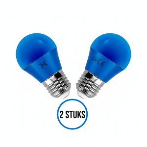 G45 globe bulb blue 2-pack - E27 LED bulb 4W=30W incandescent - 230V