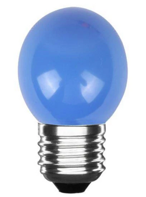 LED Kogellamp E27 Blauw, 300 lumen, 3W, IP20, G45, 230V