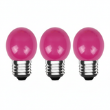 Lamp LED E27 3-pack 700lm 2700K IP20 Roze