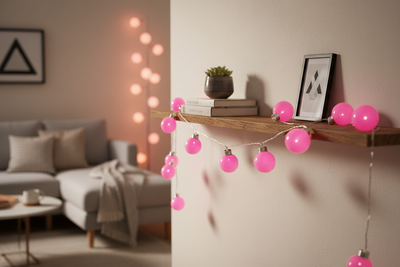 LED Kogellamp E27 Roze, 300 lumen, 3W