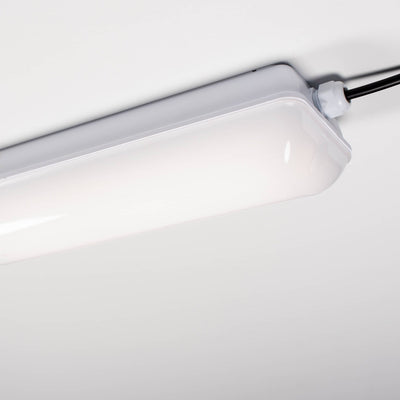 Feuchtigkeitsbeständige LED-Leuchte mit LED-Streifen – 1000 Lumen – 11 W – Warmweiß 3000 K / Kaltweiß 4000 K / Tageslichtweiß 6500 K – Schutzart IP65 – IK09
