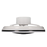 Moderno 3D plafondventilator met verlichting 50cm – Dimmen en lichtkleur instellen via afstandsbediening – Met zomer- en winterstand en timerfunctie