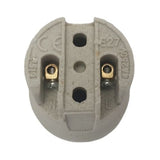 E27 fitting 12V - 250V 2 stuks | grote keramische lamphouder | wit/beige