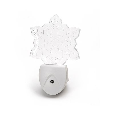RGB snowflake night light | day/night sensor | 7 light colors 0.5W - LEDPLANET.NL