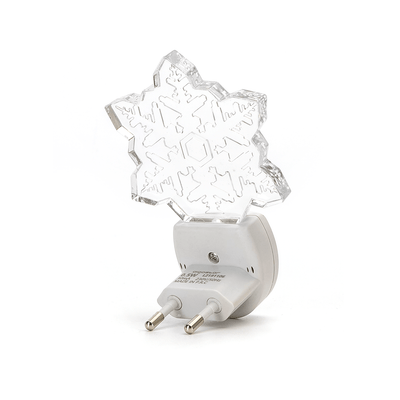 RGB snowflake night light | day/night sensor | 7 light colors 0.5W - LEDPLANET.NL