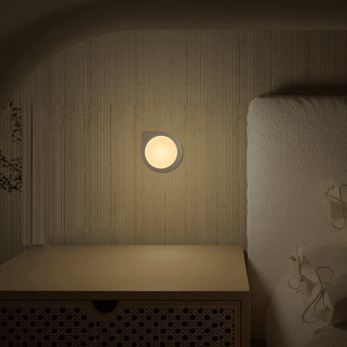 Nachtlampje rond warmwit | dagnachtsensor | 3000K - 0.2 Watt - 5 Lumen - 230V - LEDPLANET.NL