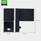 NØRD Down Sensor - Aluminum - 1xGU10 - Black - IP44