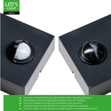 NØRD Up&amp;Down Sensor - Aluminum - Wall Mount - 2xGU10 - Black