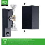 NØRD Up&amp;Down Sensor - Aluminum - Wall Mount - 2xGU10 - Black