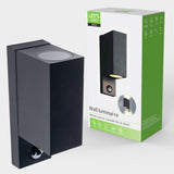 NØRD Up&amp;Down Sensor - Aluminum - Wall Mount - 2xGU10 - Black