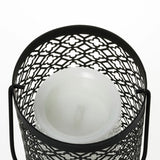 Orientalische LED Tischlampe Laterne für den Innen- und Außenbereich - Kabellos mit Batterien - Schwarz