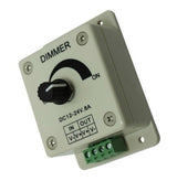 LED dimmer | PWM 12V/24V 8A | rotary knob | surface mounted