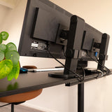 OrgaNice Kabelkanal-Set – Selbstklebender Organizer für Schreibtisch &amp; Fernseher – Weiß