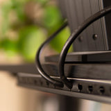 OrgaNice Kabelkanal-Set – Selbstklebender Organizer für Schreibtisch &amp; Fernseher – Weiß