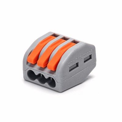 PCT-Verbindungsklemmen-Set, 5 Stück – 3-fache Verbindungsklemme, 0,08–4 mm² | IP20, wiederverschließbar – LEDPLANET.NL