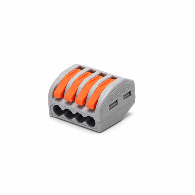 PCT-Verbindungsklemmen-Set, 5 Stück – 4-fache Verbindungsklemme 0,08–4 mm² | IP20, wiederverschließbar – LEDPLANET.NL