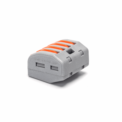 PCT-Verbindungsklemmen-Set, 5 Stück – 4-fache Verbindungsklemme 0,08–4 mm² | IP20, wiederverschließbar – LEDPLANET.NL
