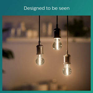 Philips LED-Glühlampe E27 mit Rauchglas – 2,3 W (ersetzt 11 W) – Warmweißes Licht