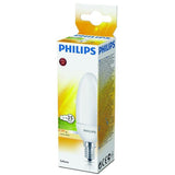 Philips Softone E14 Energiesparlampe – Kerzenform – Matt – 8 W (ersetzt 35 W) – Warmweißes Licht