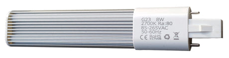 PL LED lamp 230V met G23 base en 8W vermogens voor energiezuinige verlichting