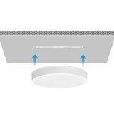 Plafondlamp - downlight - opbouwspot Ø 29cm | LED 24W~2500Lm=152W traditionele verlichting | warmwit 3000K 230V - LEDPLANET.NL