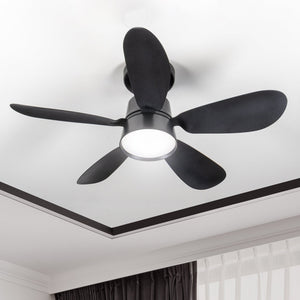 LED-Deckenleuchte mit Ventilator, 2200 Lumen, 25 W, Kaltweiß (4000 K), dimmbar, mit Fernbedienung