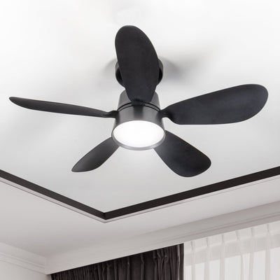 LED-Deckenleuchte mit Ventilator, 2200 Lumen, 25 W, Kaltweiß (4000 K), dimmbar, mit Fernbedienung