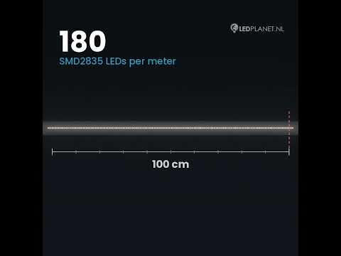 Video LED lichtslang 230V koelwit 4000K, 180 LEDs per meter