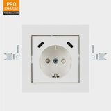 ProCharge USB-C Wall Socket - 2 USB-C Ports - 25W - White