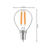 Dimmbare LED-Lampe E14 – Dimmbares warmweißes Licht – 470 lm
