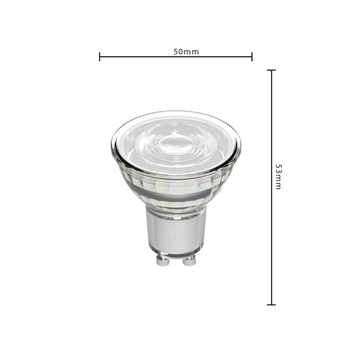 ProDim LED GU10 Spot – Klar – Dimmbares warmweißes Licht – 4 W ersetzt 50 W
